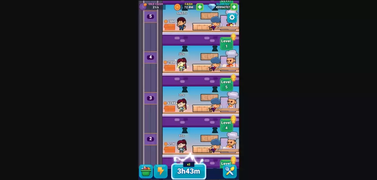 Screenshot #2 - Idle Restaurant | Source Code