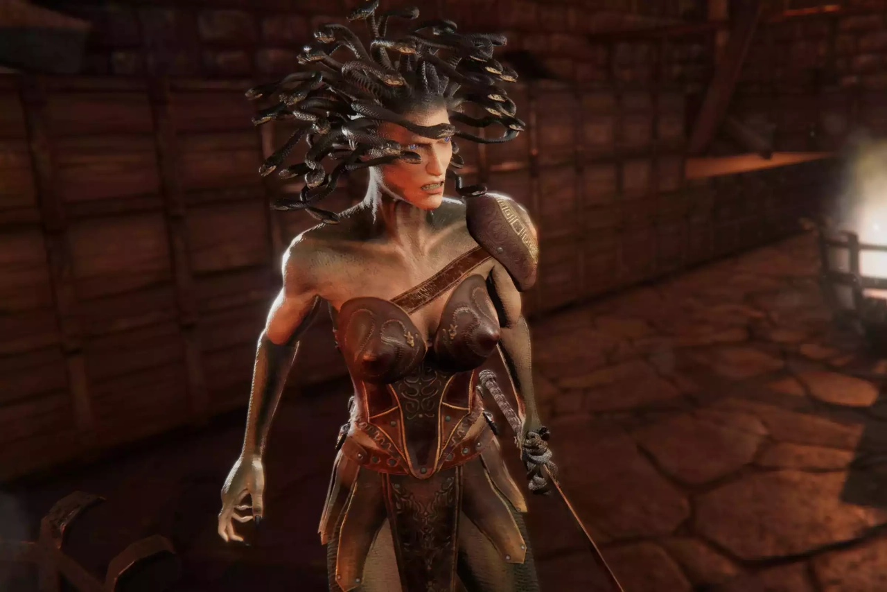 Screenshot #2 - Medusa (Female) Human & Snake Mythology Pack PBR - Fantasy RPG