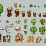 Screenshot #2 - Desert Tileset Top Down Pixel Art