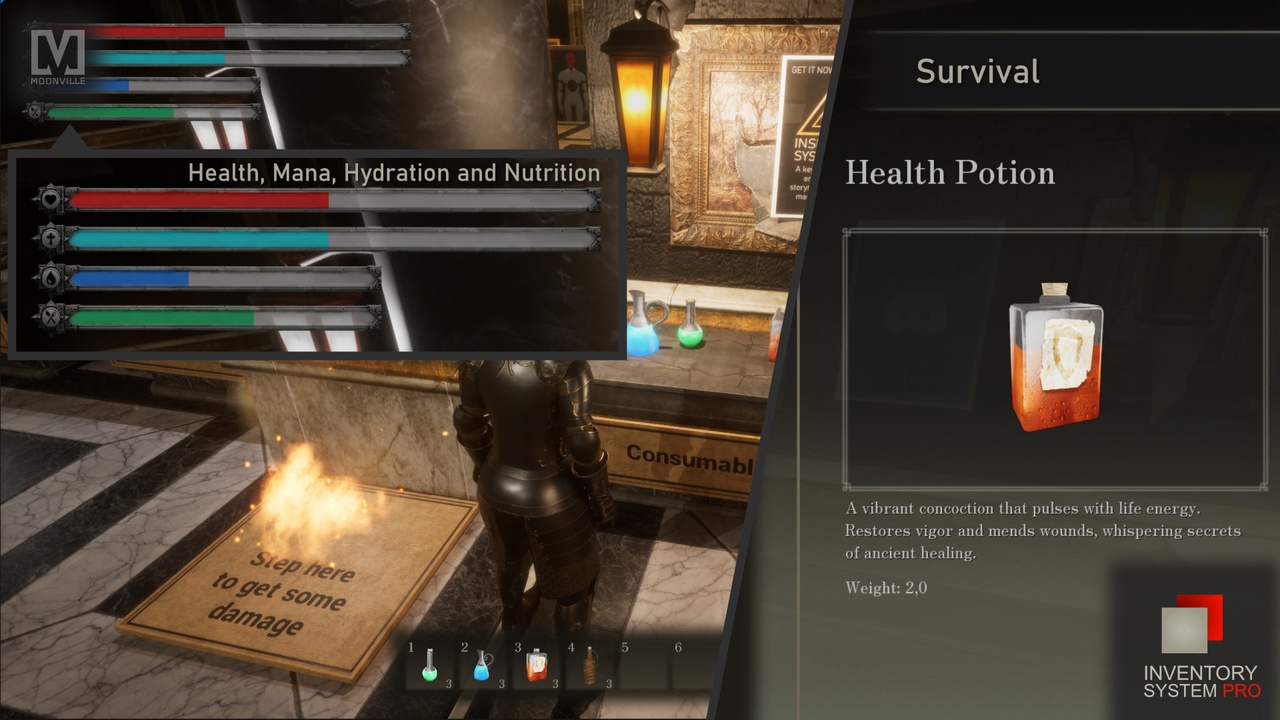 Screenshot #8 - Inventory System Pro by Moonville (UE5.5) - готовый инвентарь