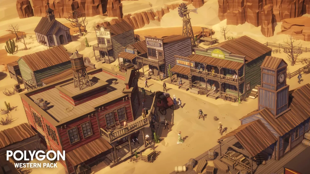 Screenshot #3 - POLYGON Western - Low Poly 3D Art by Synty
