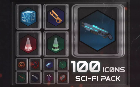 100 Sci-Fi Icons Pack