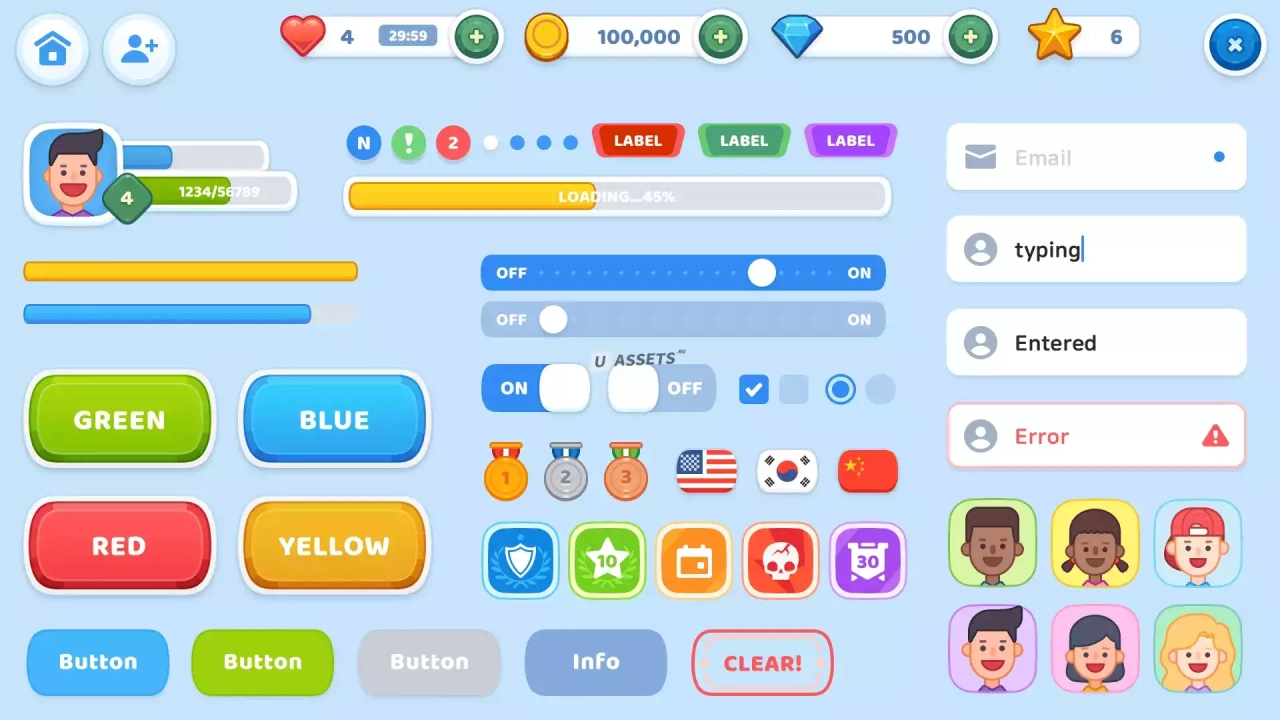 Screenshot #1 - GUI Kit - BlueSky