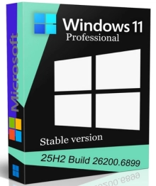 Windows 11 Pro 25H2 build 26200.6899 Stable