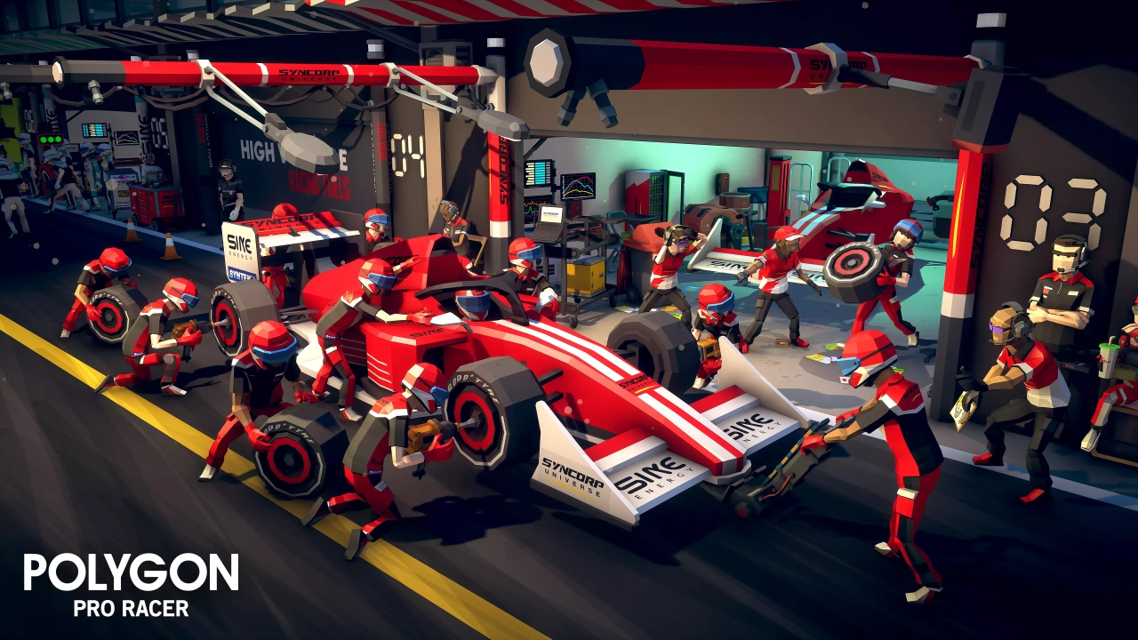 Screenshot #3 - POLYGON - Pro Racer Pack - Art by Synty forUnity