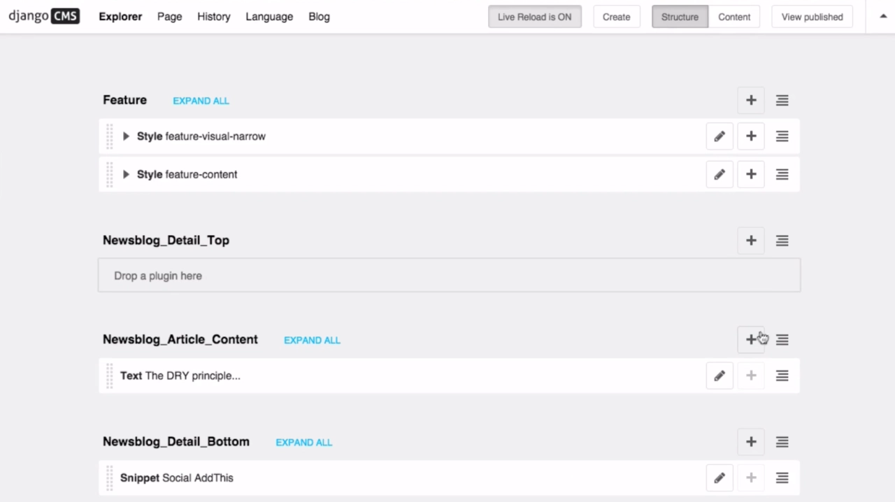 Screenshot #3 - Django CMS 4.1