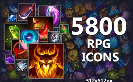5800 Fantasy RPG Icons Pack