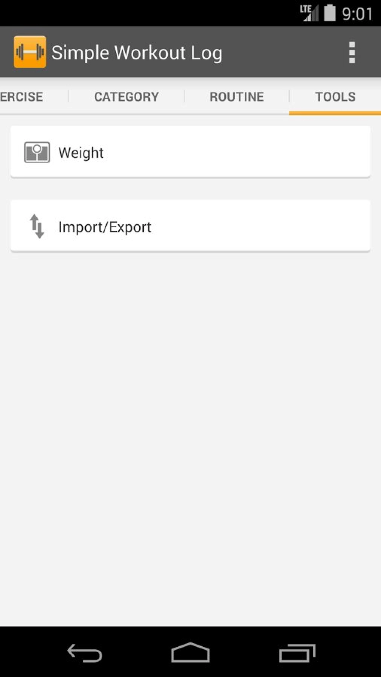 Screenshot #3 - SIMPLE WORKOUT LOG 3.9.83