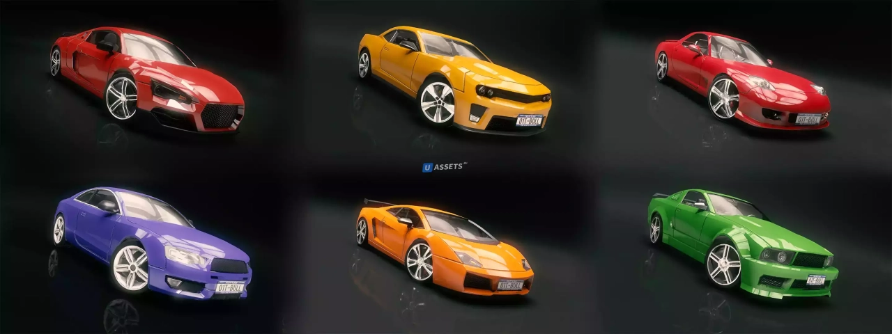 Screenshot #1 - 60 Fantastic Race Cars Pack