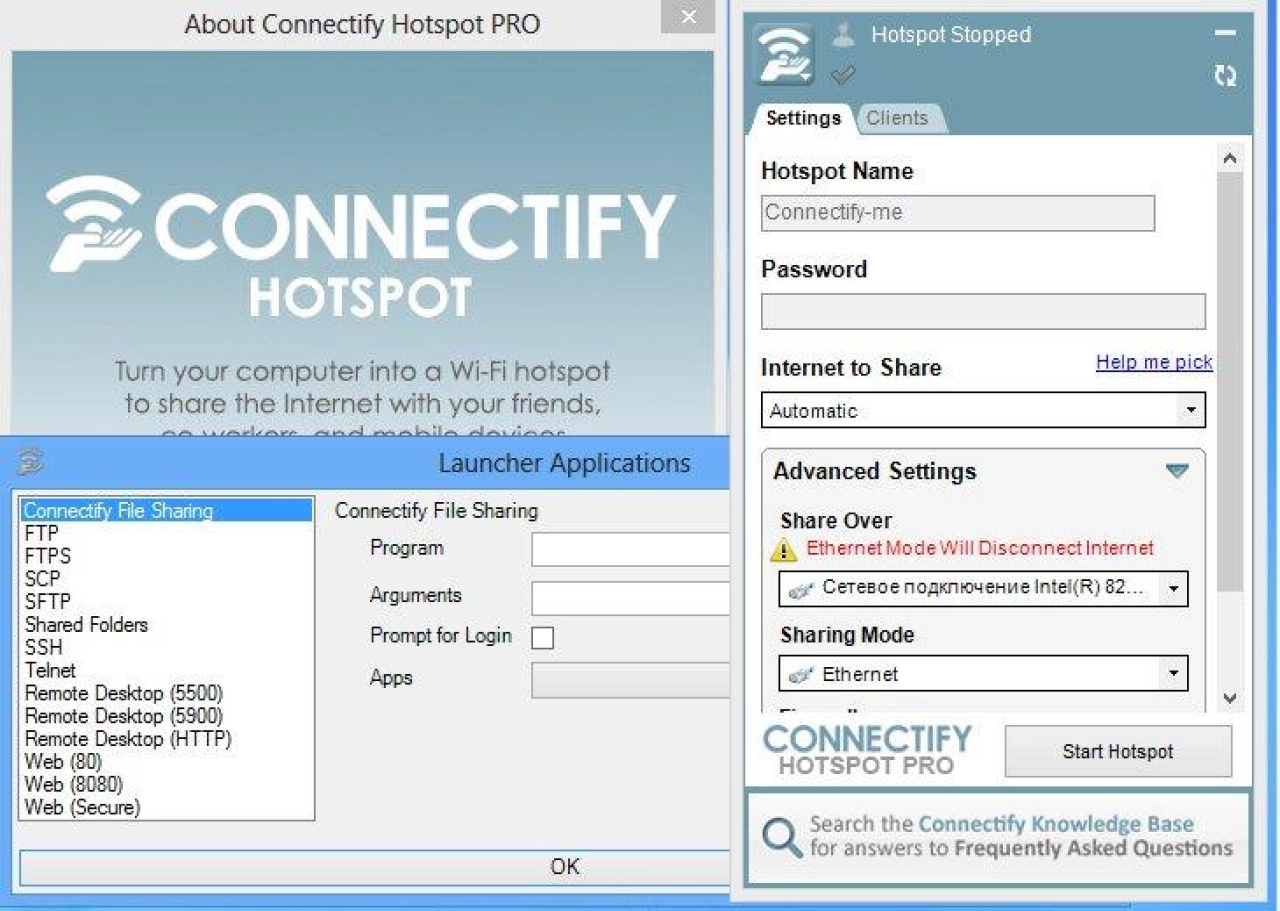 Screenshot #1 - Connectify