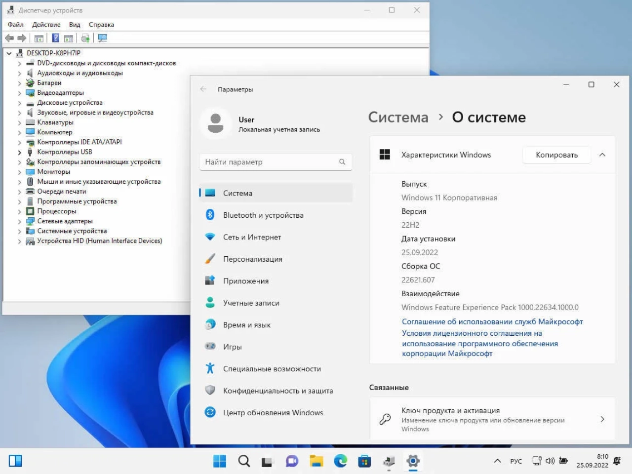 Screenshot #13 - Windows 11 (v22H2) RUS-ENG -28in1- HWID-act (AIO) by m0nkrus