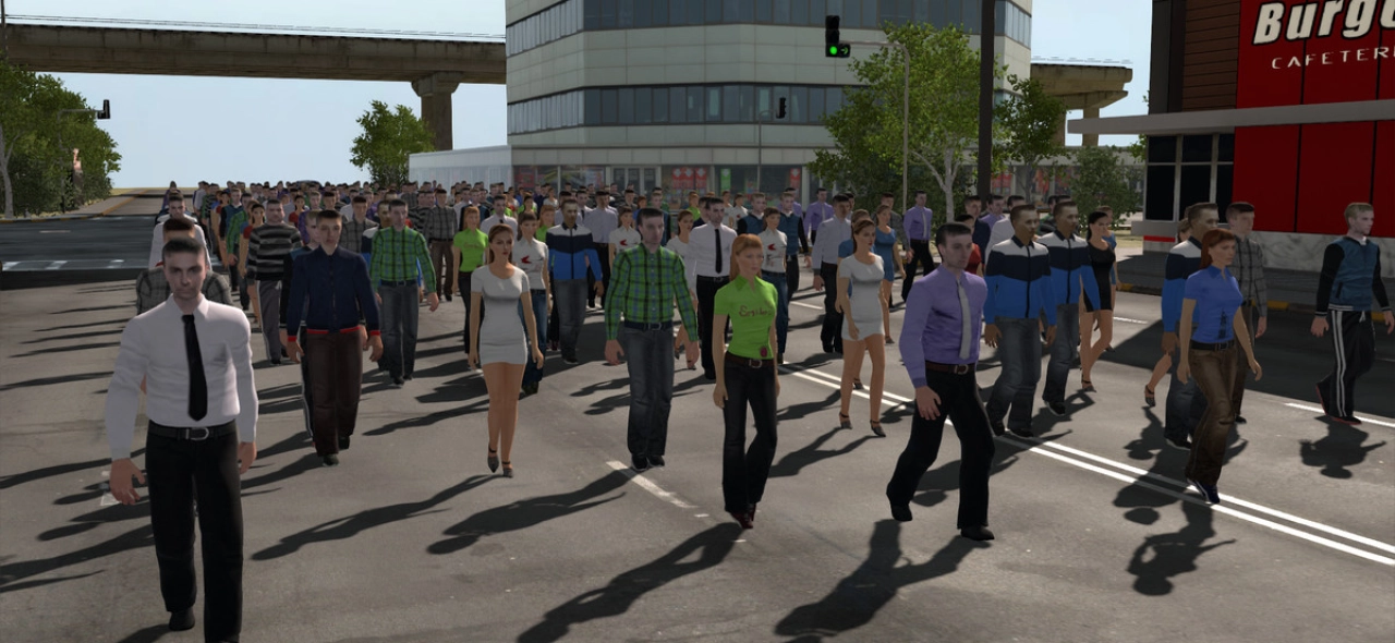 Screenshot #1 - People Path Creator — Crowd & Pedestrian Simulation Tool for Unity