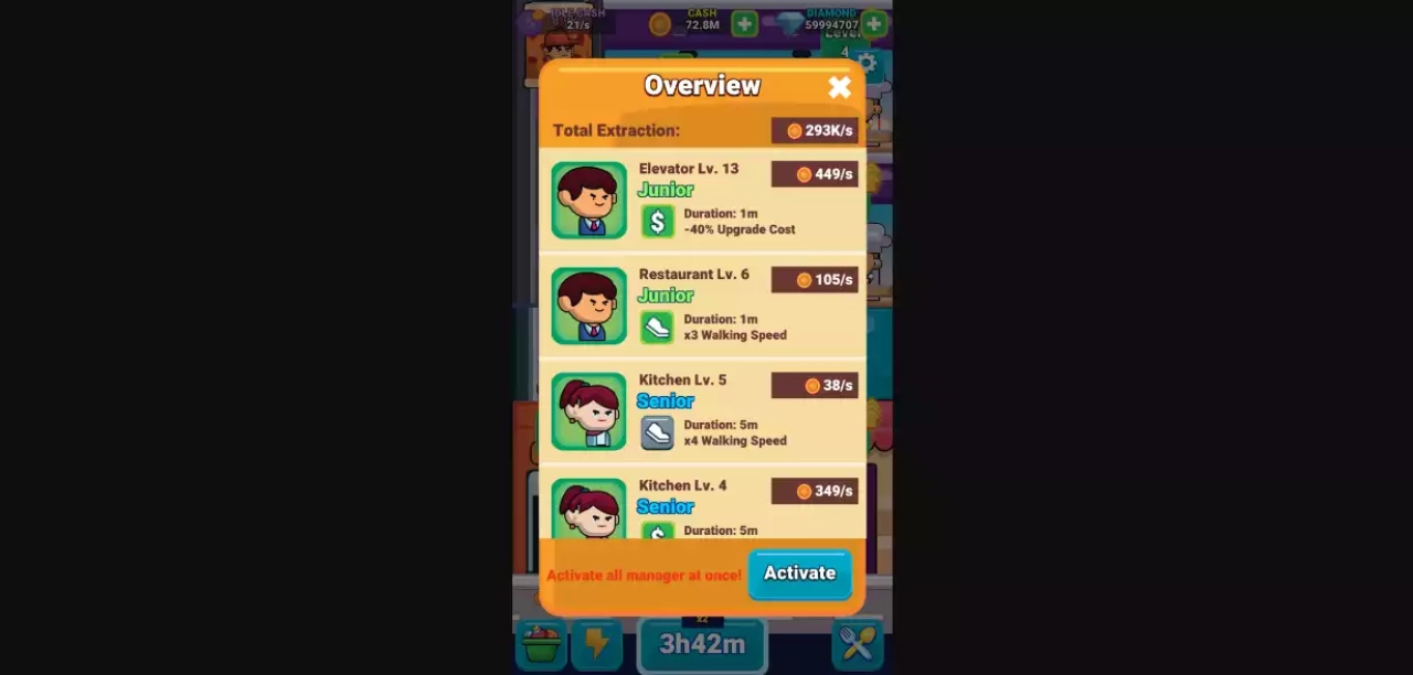 Screenshot #3 - Idle Restaurant | Source Code