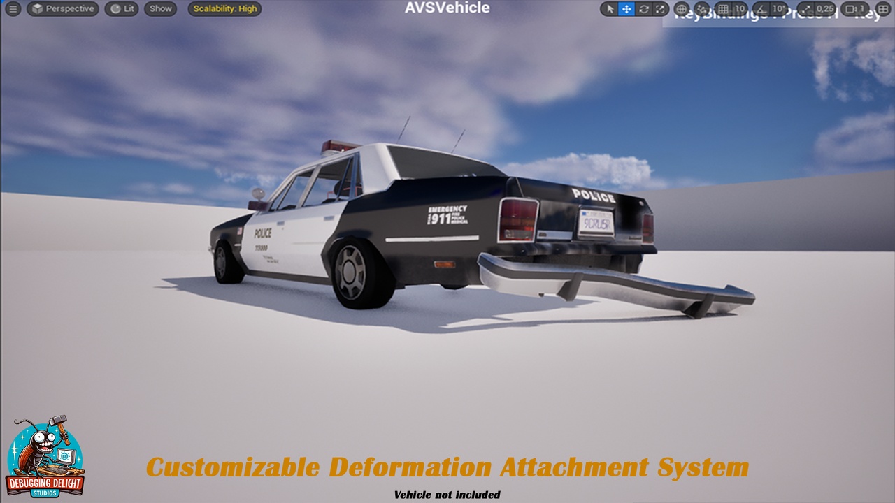 Screenshot #1 - Easy Static Mesh Deformation Component UE5.6  v2.1.0