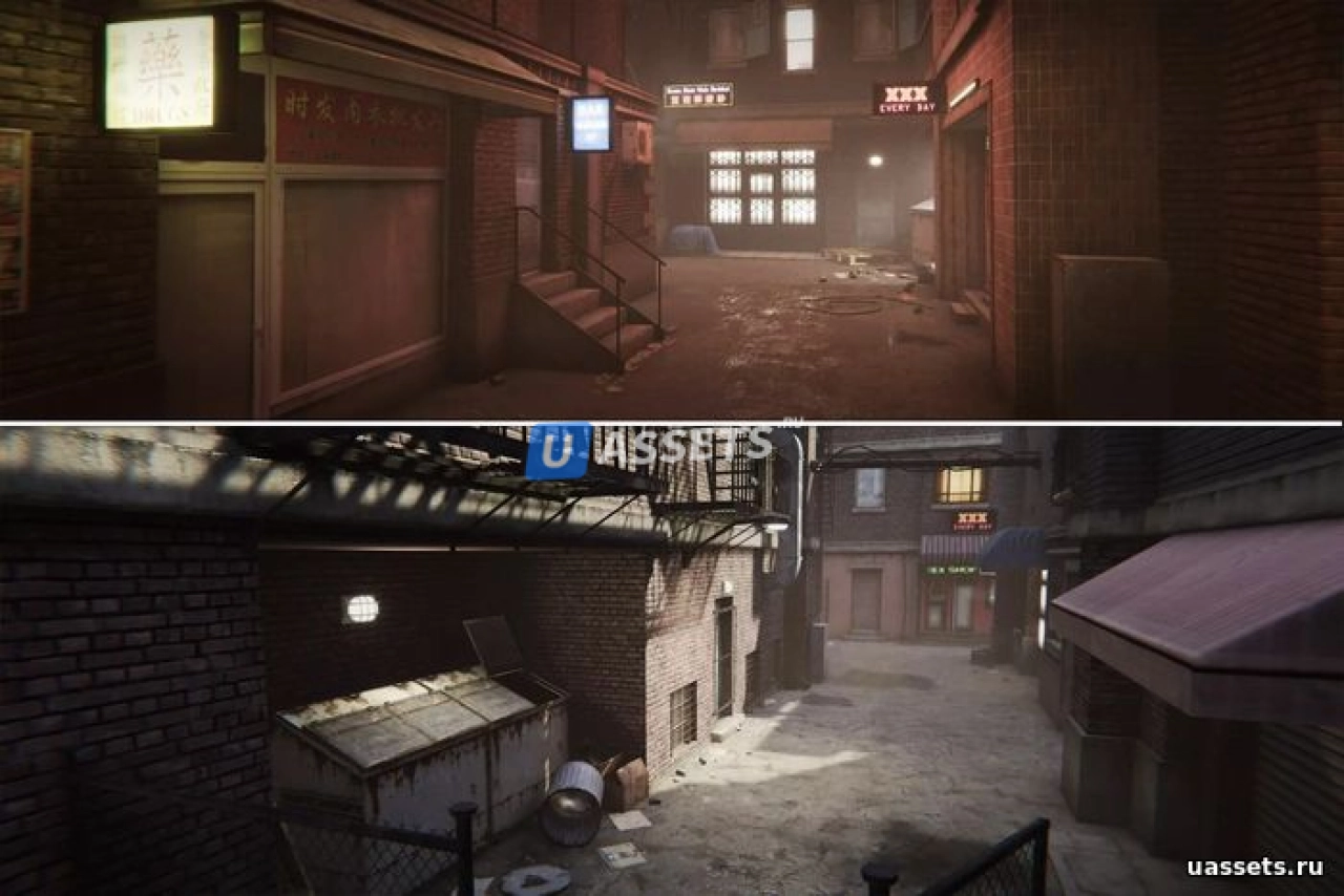 Screenshot #1 - Modular City Alley Pack