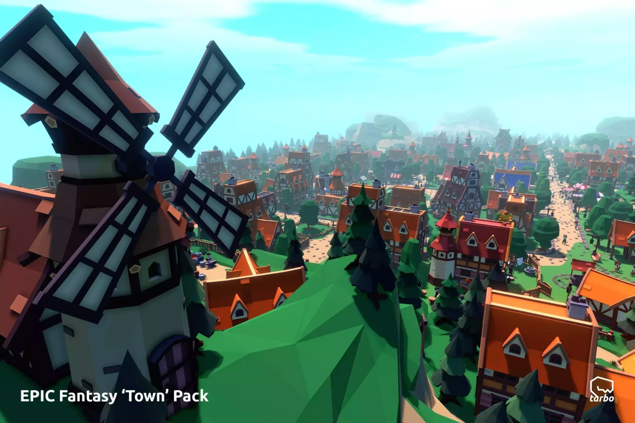 Screenshot #3 - EPIC Fantasy Town - Low Poly 3D Art