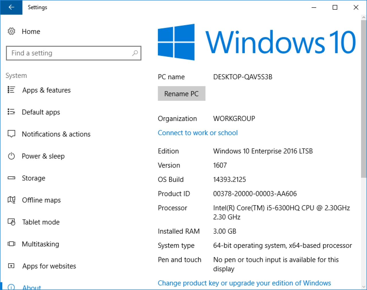 Screenshot #4 - Windows 10 Enterprise LTSB 2016 14393.2125 x64