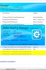 Screenshot #5 - Управление автозагрузкой HiBit Startup Manager 2.6.30 + Portable