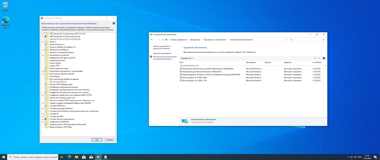 Screenshot #3 - Windows 10.0.19045.2728, Version 22H2 (Updated March 2023) - Оригинальные образы от Microsoft MSDN