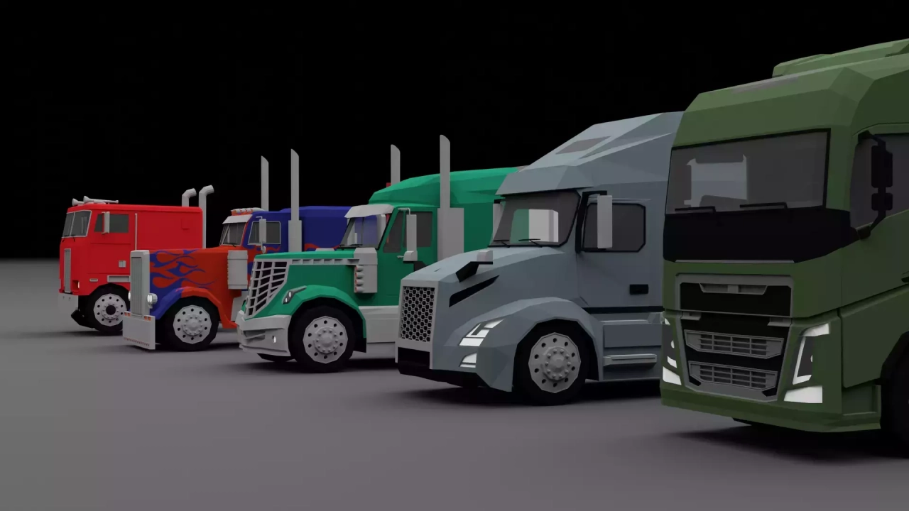 Screenshot #1 - Low Poly Truck Pack
