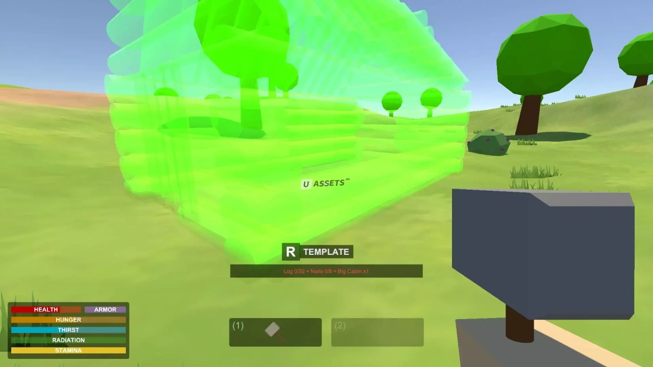 Screenshot #3 - Advanced Survival Kit for Playmaker: FPS Game Template v1.2