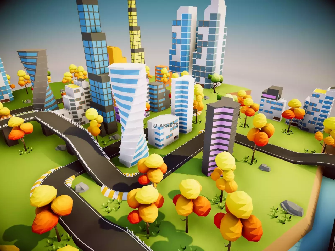 Screenshot #4 - Low Poly Racing Environment