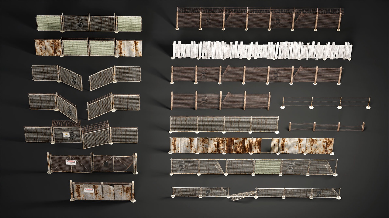 Screenshot #4 - Ghost Town VOL.3 - Modular Fences for Unreal Engine