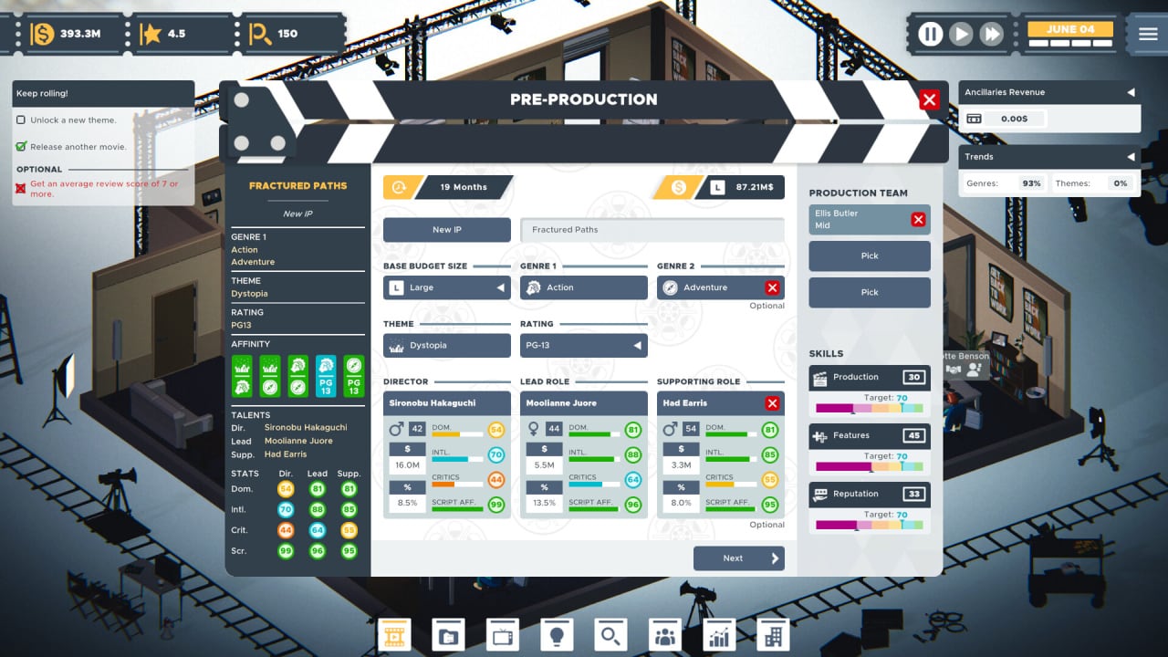 Screenshot #2 - The Executive - Movie Industry Tycoon