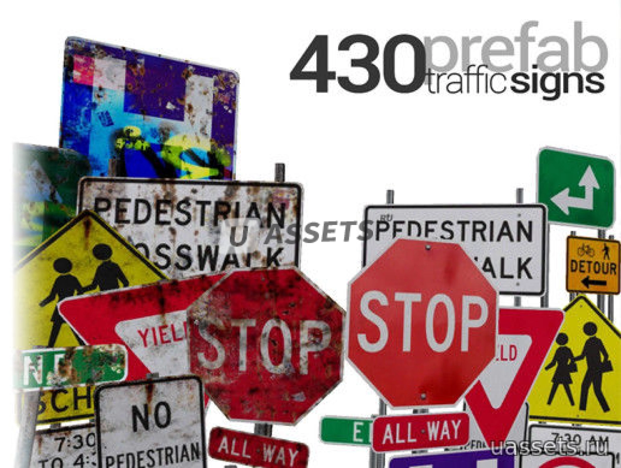 Screenshot #1 - 430 Prefab Traffic Signs