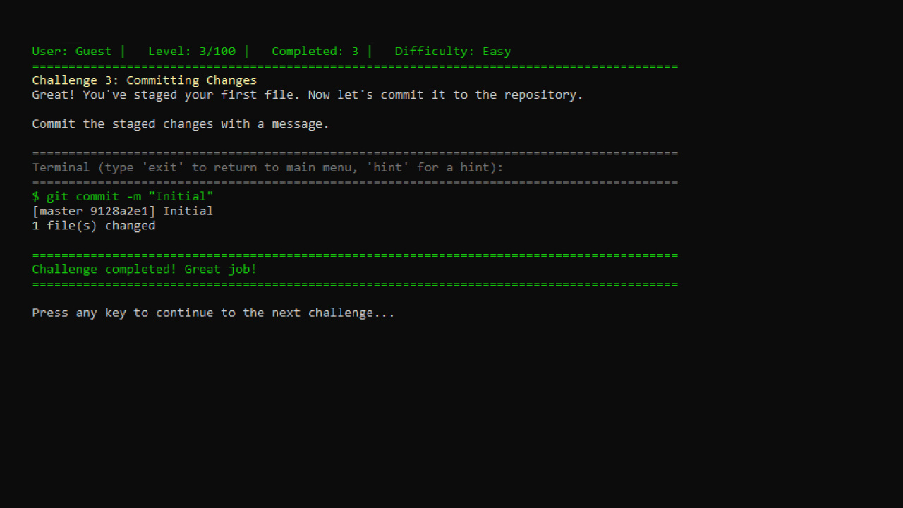 Screenshot #4 - git gud
