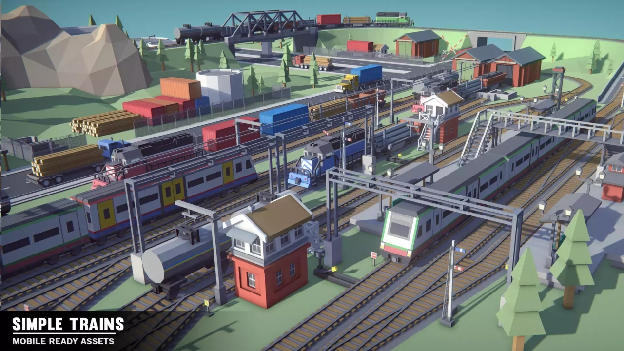 Screenshot #1 - Simple Trains - Cartoon Assets