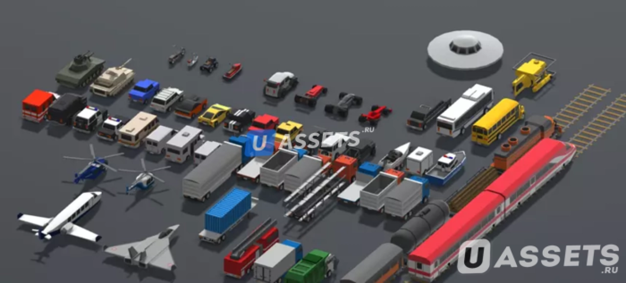 Screenshot #4 - Low Polygon Vehicles Pack