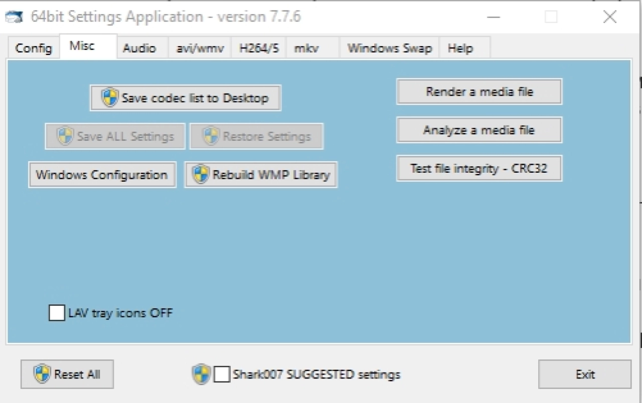 Screenshot #2 - Кодек STANDARD Codecs v12.9.0