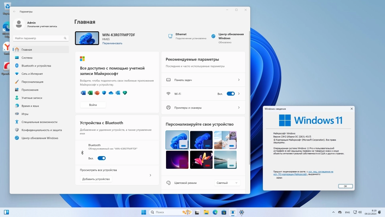 Screenshot #3 - Windows 11 Pro 23H2 Build 22631.4317 (Октябрь 2024)