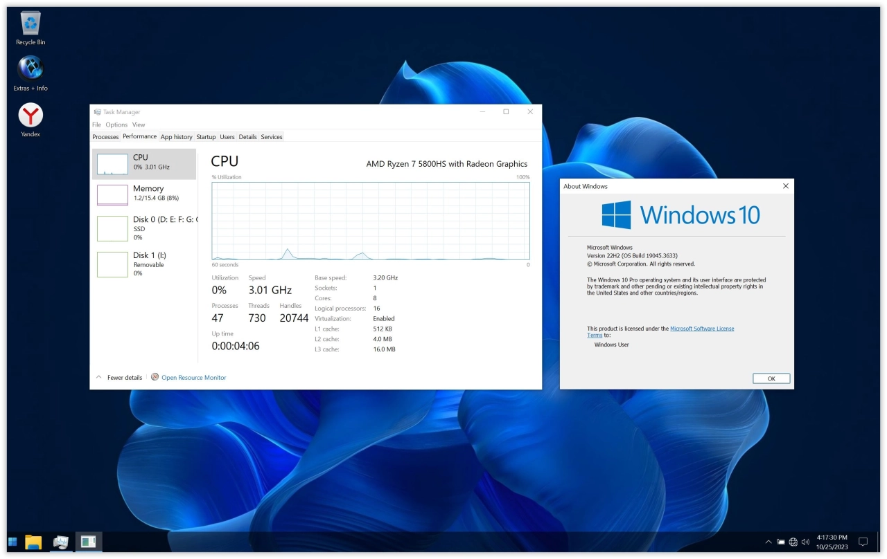 Screenshot #9 - Windows 10 Pro X-Lite 'Optimum 10' v4.11 (19045.3633)