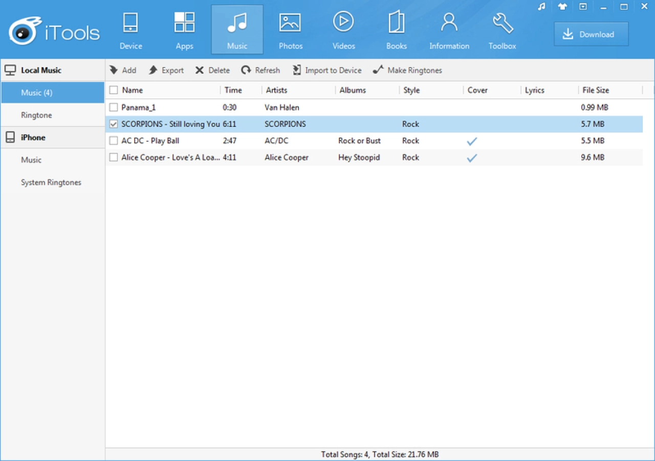 Screenshot #4 - iTools