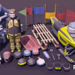 Screenshot #2 - POLYGON Snow Kit - Low Poly 3D Art by Synty