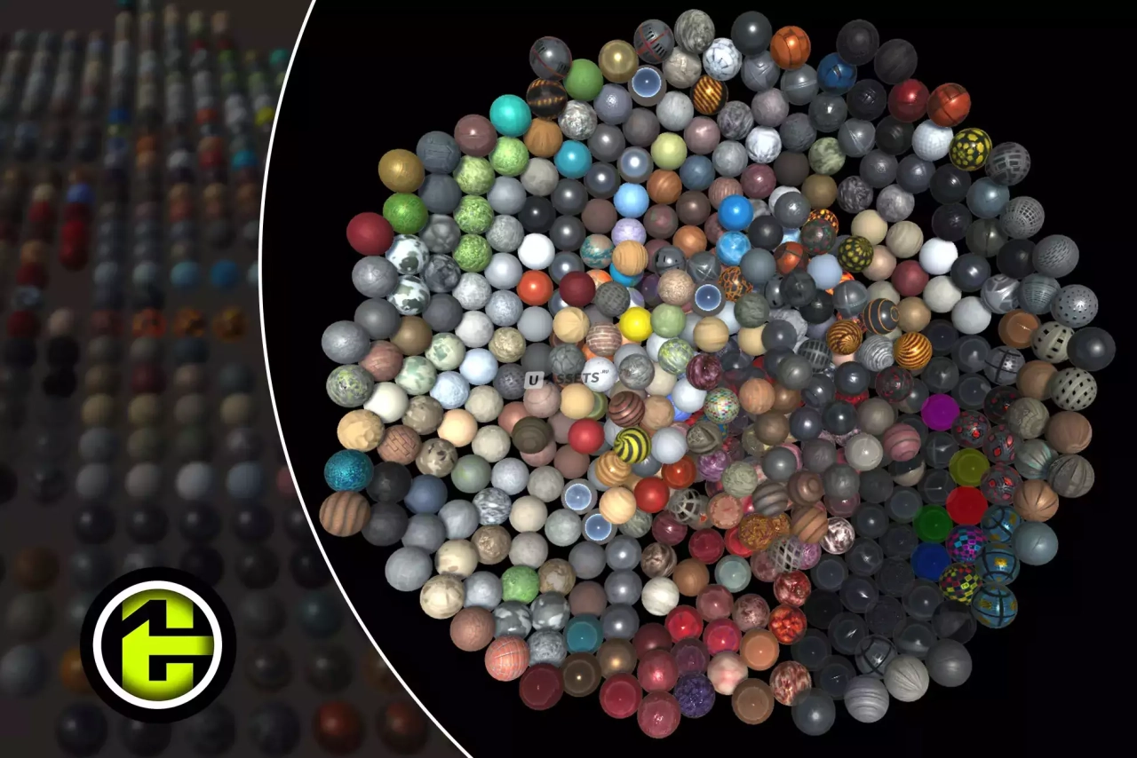 Screenshot #1 - PBR Material Bundle Vol1 (445)