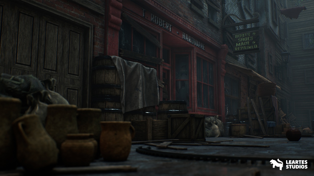 Screenshot #1 - Victorian Decayed Alley Environment (Victorian War Warzone Victorian Alley) UE5.7