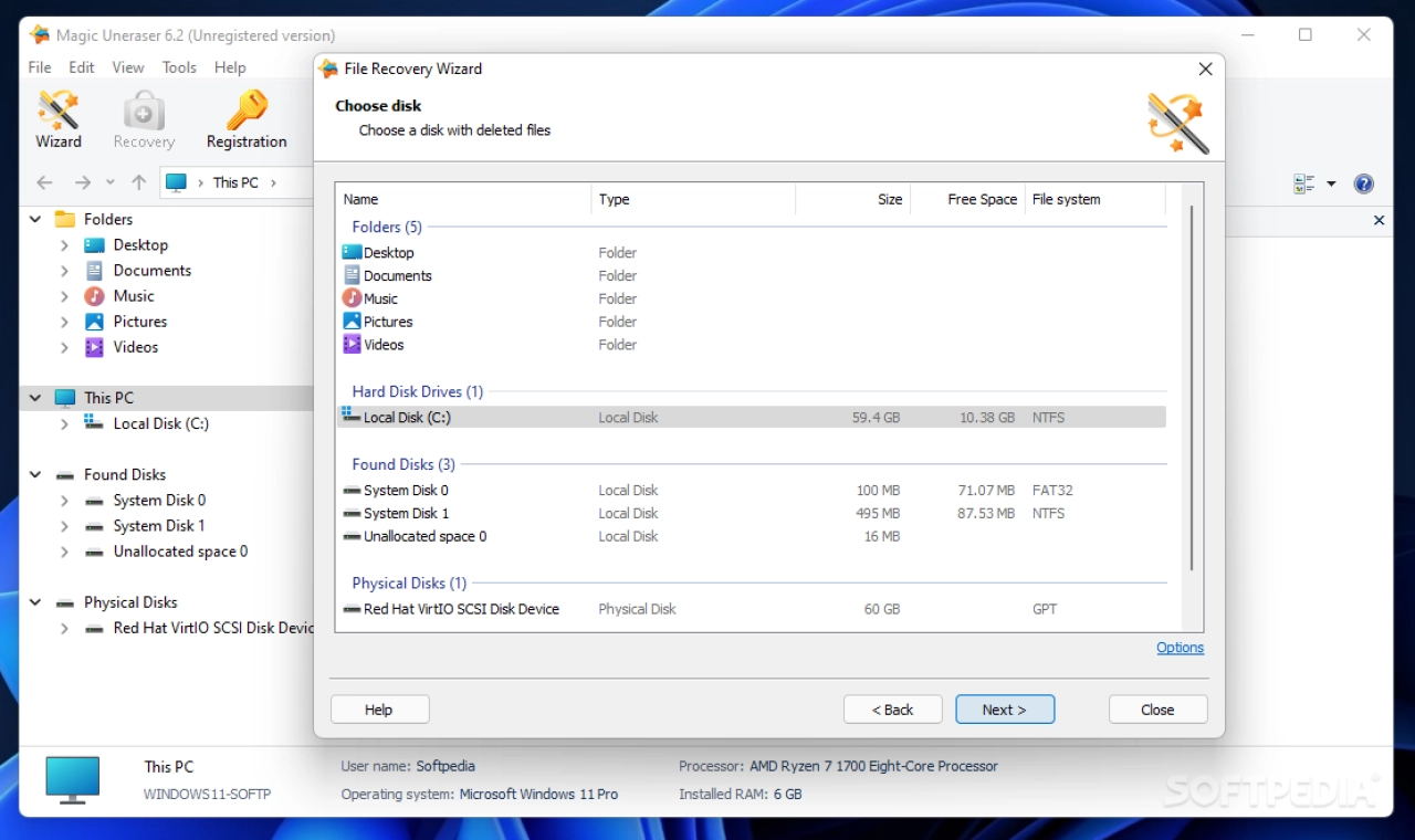 Screenshot #2 - Magic Data Recovery Pack v4.6 с активацией