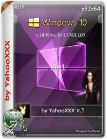 Windows 10 Version 1809 17763.107 [8 in 1] 2DVD v1 [Repack MSDN October] (x86-x64) (2018)