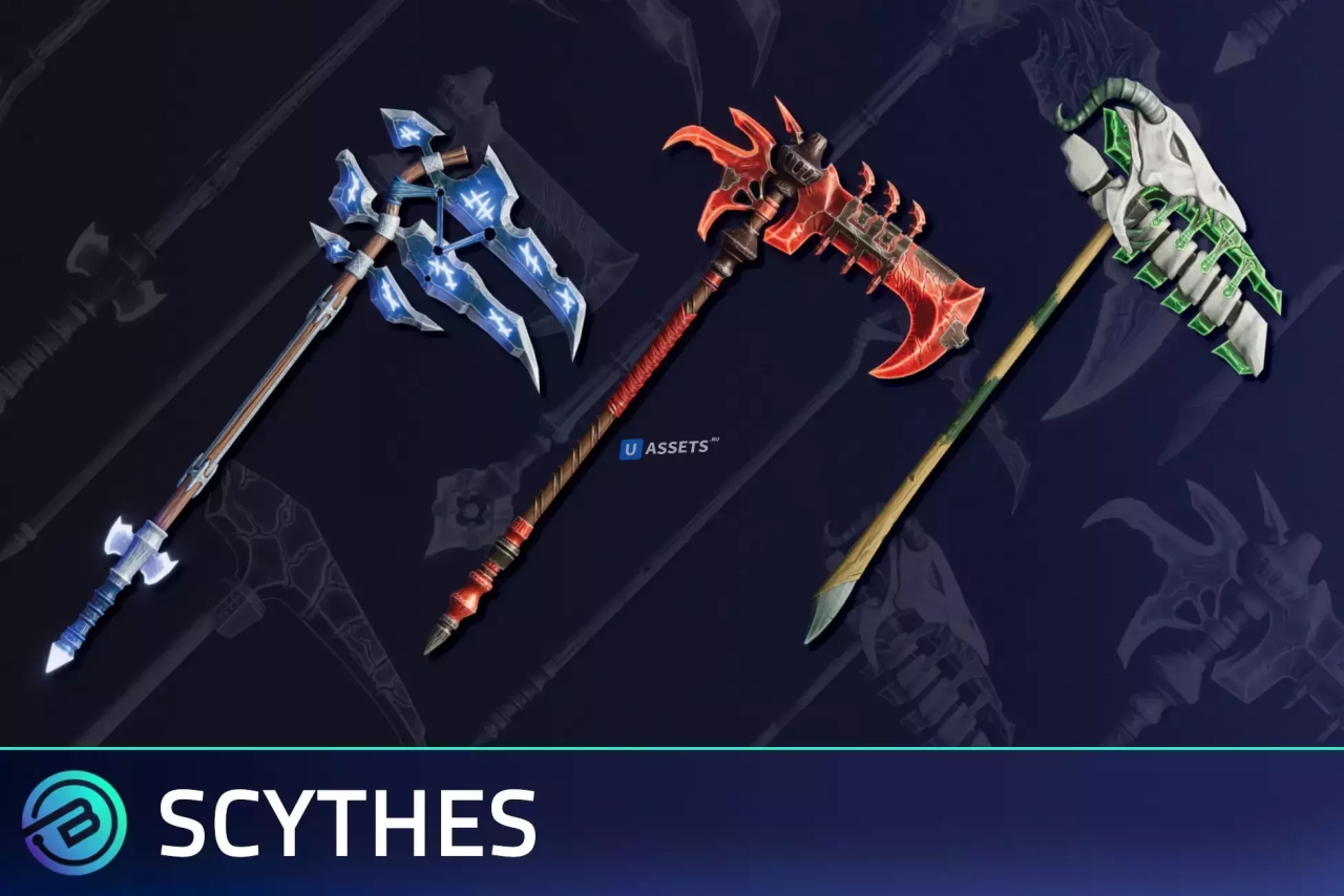 Screenshot #1 - Stylized Scythes - RPG Weapons