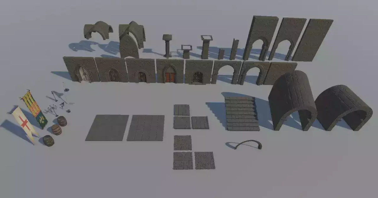 Screenshot #4 - Modular Medieval Dungeon