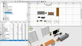 Screenshot #1 - Sweet Home 3D v7.5 - программа для создания интерьера
