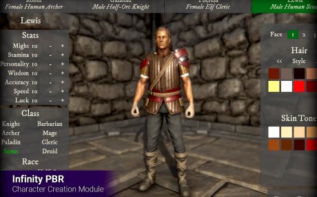 Modules - Character Creation / New Game Scene