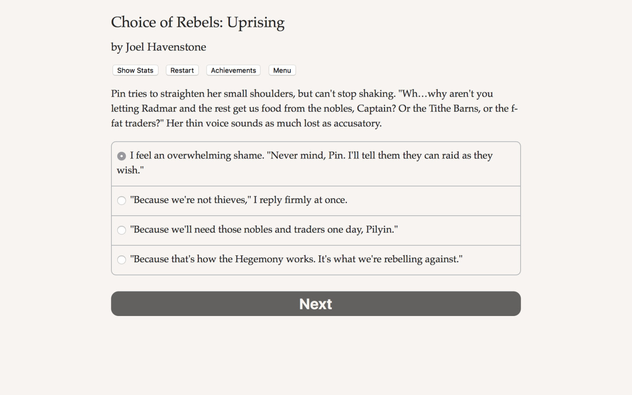 Screenshot #1 - Choice of Rebels: Uprising