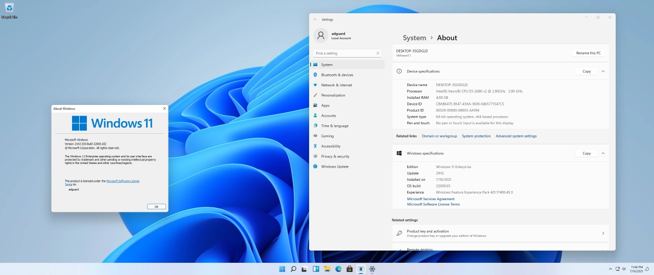 Screenshot #9 - Windows 11 Dev v.21H2 build 22000.65 with Update AIO by adguard (x64)