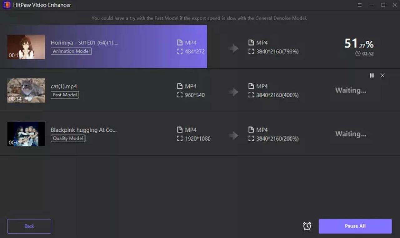 Screenshot #4 - HitPaw Video Enhancer 1.7.1 + активация (crack)