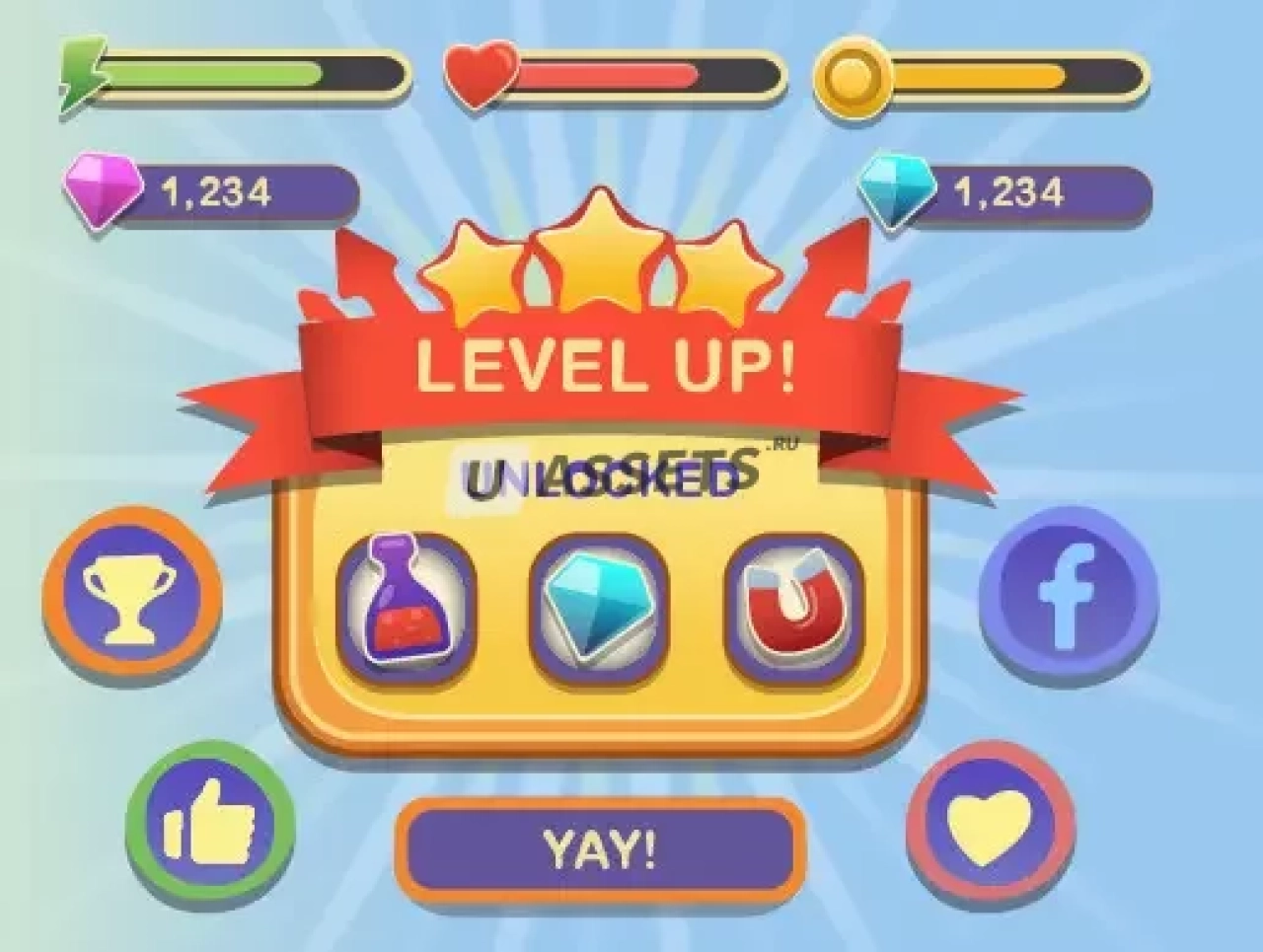 Screenshot #1 - Mobile Cartoon GUI #2