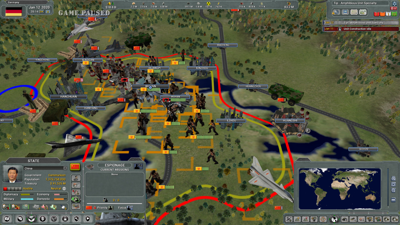 Screenshot #1 - Supreme Ruler Global Outbreak